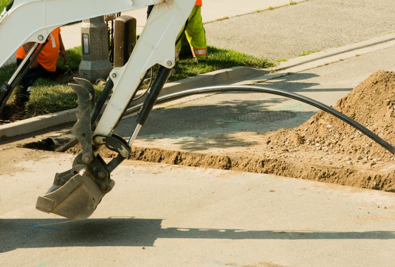 Products For Electrical Line Excavations in use